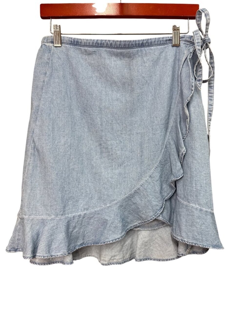J.Crew Wrap Skirt With Ruffle Hem Size S